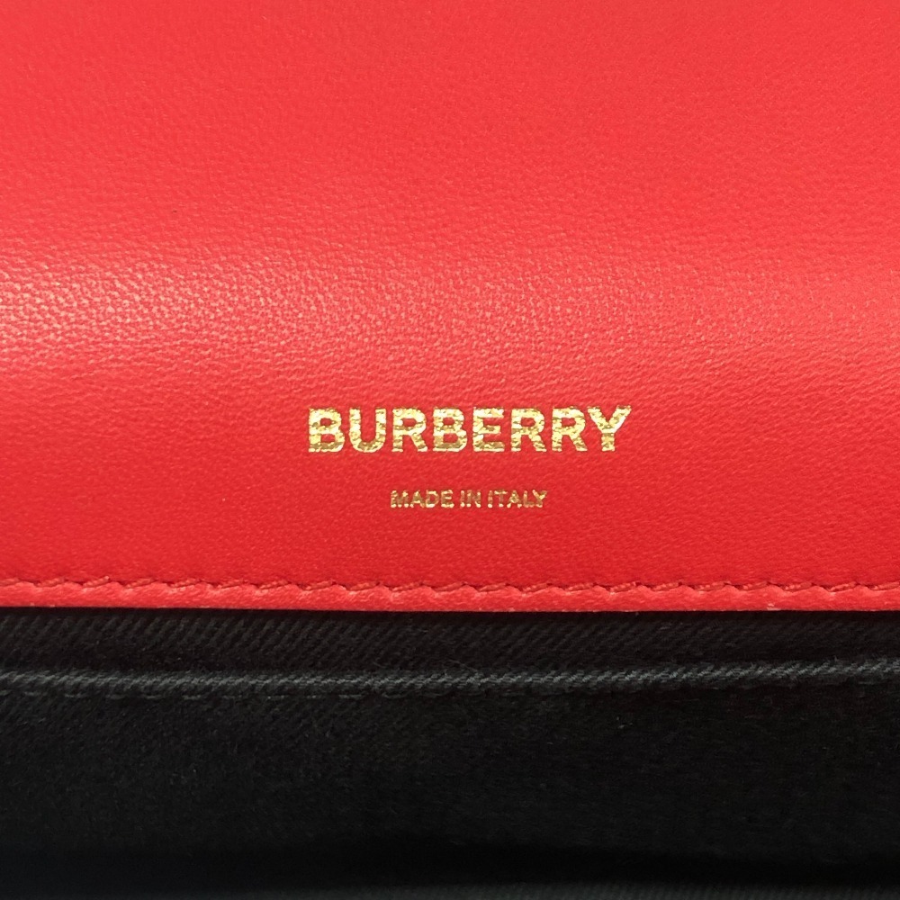 THOMAS Burberry Chain Shoulder Bag Red - Picture 7 of 10